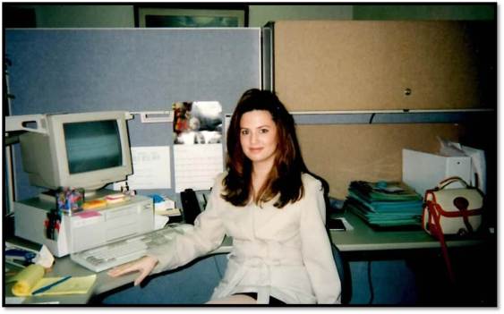 Arden at the office 1996