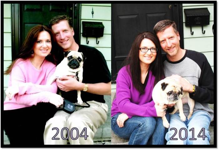 Joel Arden Peanut Then Now Normal IL 10 yrs framed