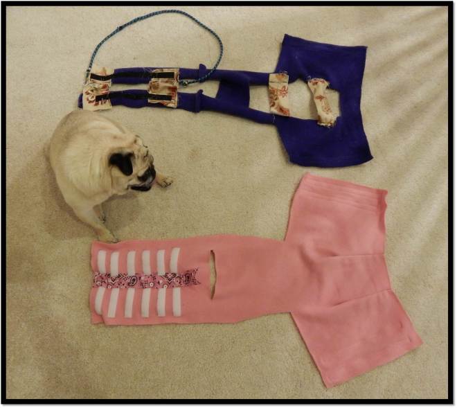 Summer and winter weight home made dog coat 2